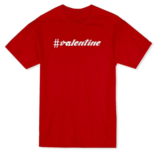 #Valentine Text Graphic Men's T-shirt