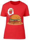 Burger  Dreaming French Fries Tee Women's -Image by Shutterstock