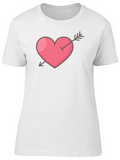 Valentine Heart And Arrow Tee Women's -Image by Shutterstock