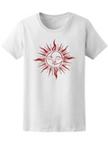 Drawing Of Sun And Moon Tee Women's -Image by Shutterstock