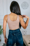 Let It Slide Essential Faux Leather Cropped Top