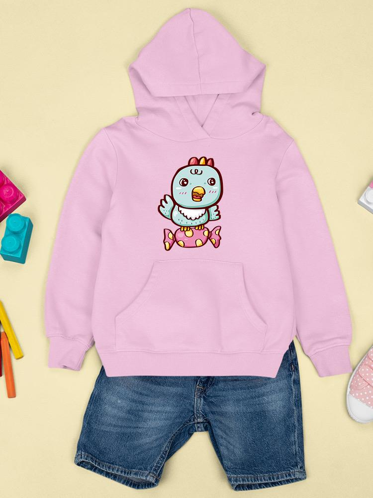 Cute Bird On A Candy Hoodie -Image by Shutterstock