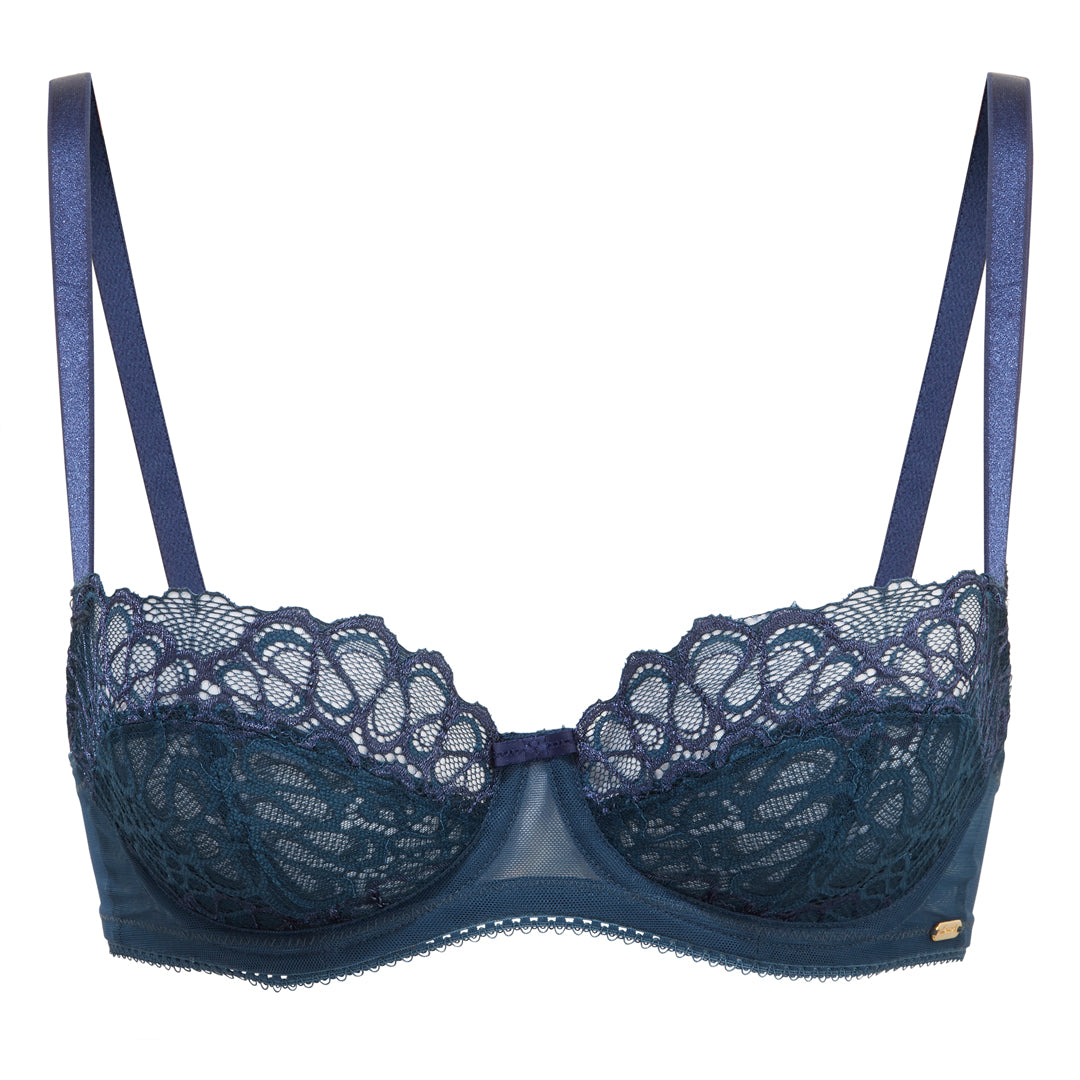 Gossard Swirl Non Padded Balconette Bra Dark Teal