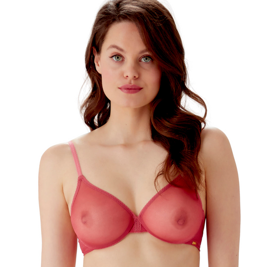 Gossard Glossies Raspberry Sorbet Sexy Sheer Molded Bra