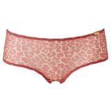 Gossard Glossies Pink Leopard Print Sheer Boyshort Panty