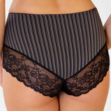 Lace Trim Full Brief Panty Rosme Gold Line