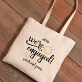 Personalized Tote Bag - We're Engaged